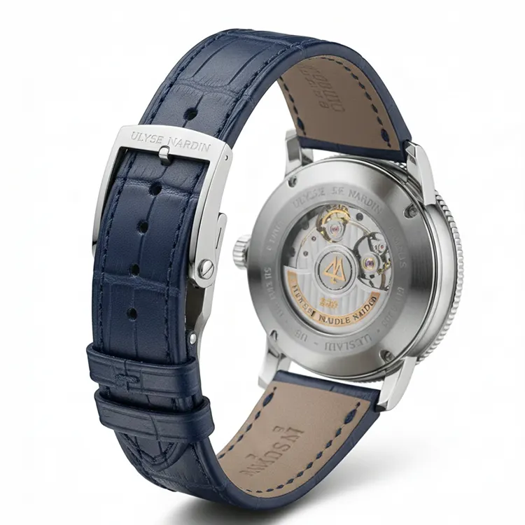 بند چرم آبی سلطنتی طاووس – Royal Blue Strap - تصویر 2